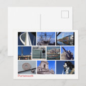 Portsmouth multi-afbeelding briefkaart (Voorkant / Achterkant)