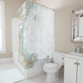 Portsmouth naar Cape Ann Nautische Grafiek 13278 Douchegordijn (In situ)