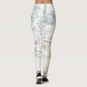 Portsmouth naar Cape Ann Nautische Grafiek 13278 Leggings (Achterkant)