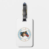 Portsmouth New Hampshire Koloniaal Bagagelabel (Achterkant verticaal)