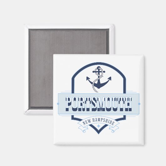 Portsmouth, New Hampshire Magneet (Voorkant / Achterkant)