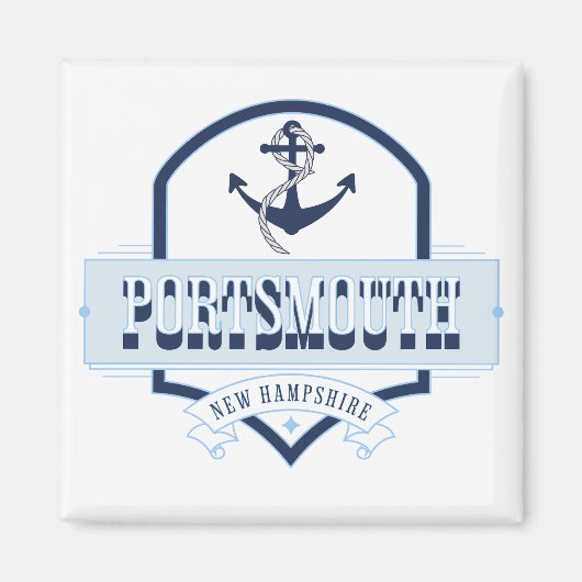 Portsmouth, New Hampshire Magneet (Voorkant)