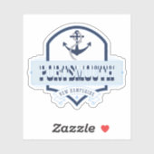 Portsmouth, New Hampshire Sticker (Vel)