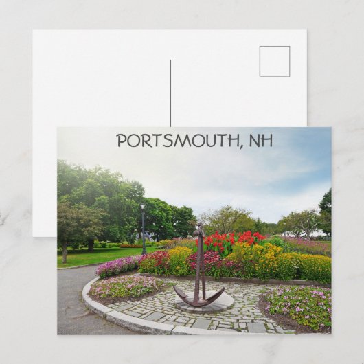 Portsmouth New Hampshire Trial Gardens Reizen Briefkaart (Voorkant / Achterkant)
