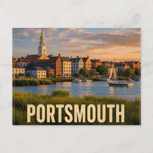 Portsmouth New Hampshire USA Seacoast Reis ⚓ Briefkaart