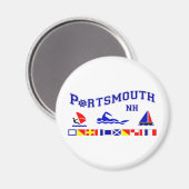 Portsmouth NH Magneet (Voorkant / Achterkant)