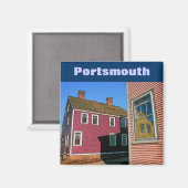 Portsmouth (NH) Magnet (Voorkant / Achterkant)