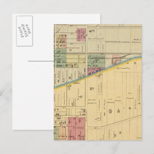 Portsmouth, Ohio Briefkaart (Voorkant / Achterkant)