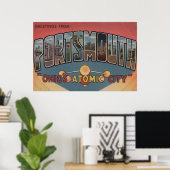 Portsmouth, Ohio - Large Letter Scenes Poster (Thuiskantoor)