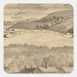 Portsmouth, Ohio Vierkante Sticker