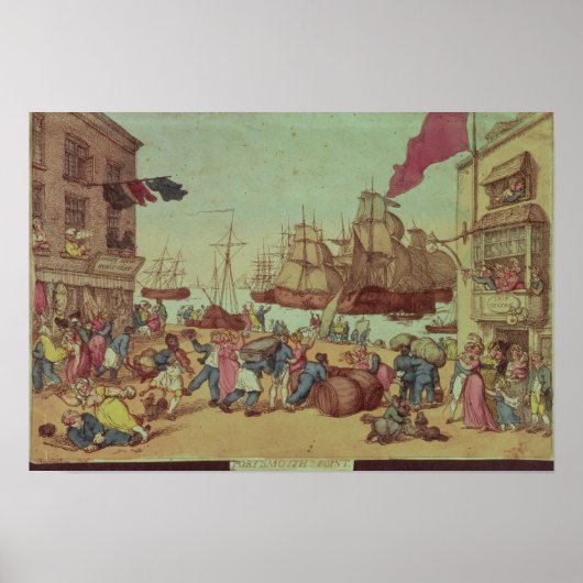 Portsmouth Point, 1811 Poster (Voorkant)