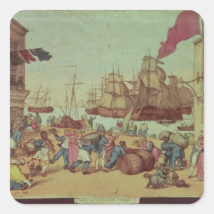 Portsmouth Point, 1811 Vierkante Sticker