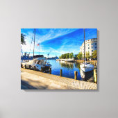 Portsmouth VA Riverfront Seaboard Building Canvas Afdruk (Voorkant)