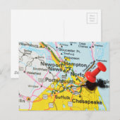 Portsmouth, Virginia Briefkaart (Voorkant / Achterkant)