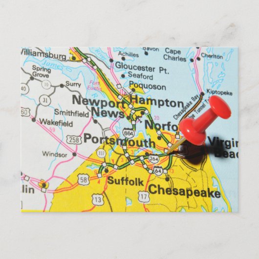 Portsmouth, Virginia Briefkaart (Voorkant)