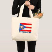 Portu-Ricaans Grote Tote Bag (Voorkant (product))