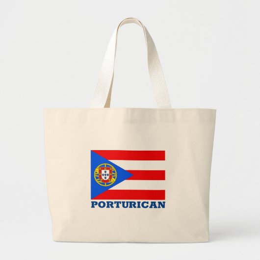 Portu-Ricaans Grote Tote Bag (Voorkant)
