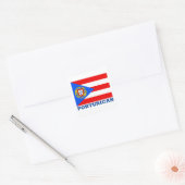 Portu-Ricaans Vierkante Sticker (Envelop)
