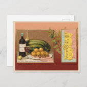  Portugal 1880s met kaart en fruit (Voorkant / Achterkant)