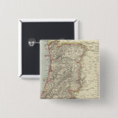 Portugal 5 vierkante button 5,1 cm (Voorkant /achterkant)