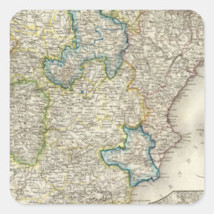 Portugal 5 vierkante sticker