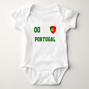 Portugal Aangepaste naam & nummer Jersey Romper