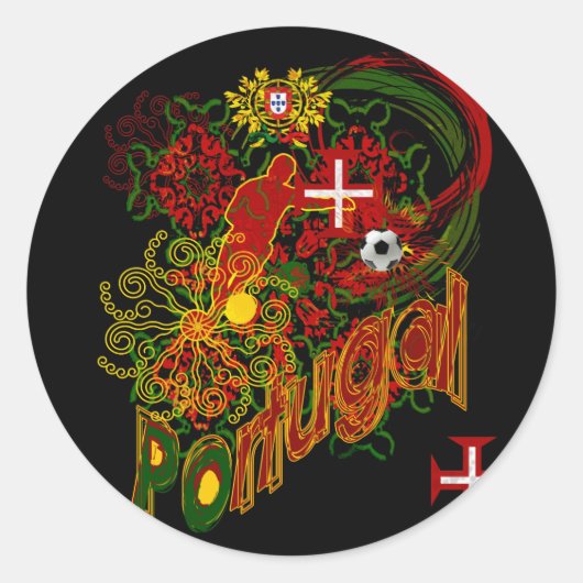 Portugal Adesivos - Preço por 20 Adesivos Ronde Sticker (Voorkant)