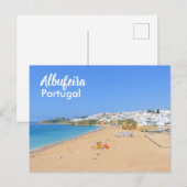 Portugal Albufeira Strand in de Algarve Briefkaart (Voorkant / Achterkant)