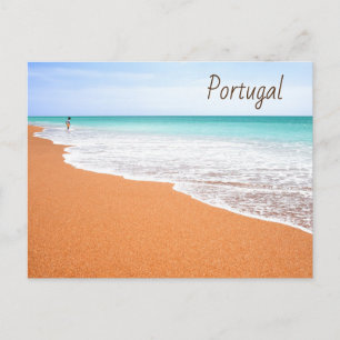 Portugal Albufeira Strand in de Algarve Briefkaart