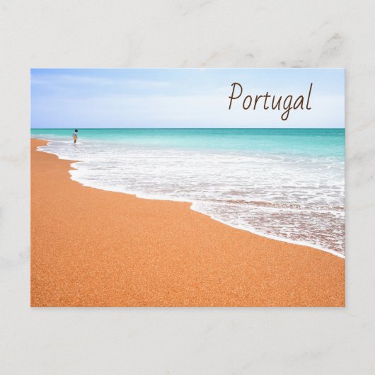 Portugal Albufeira Strand in de Algarve Briefkaart (Voorkant)
