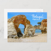 Portugal Algarve Beach Briefkaart (Voorkant / Achterkant)