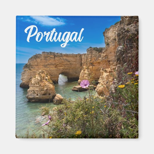  Portugal Algarve Beach Souvenir Magneet (Voorkant)