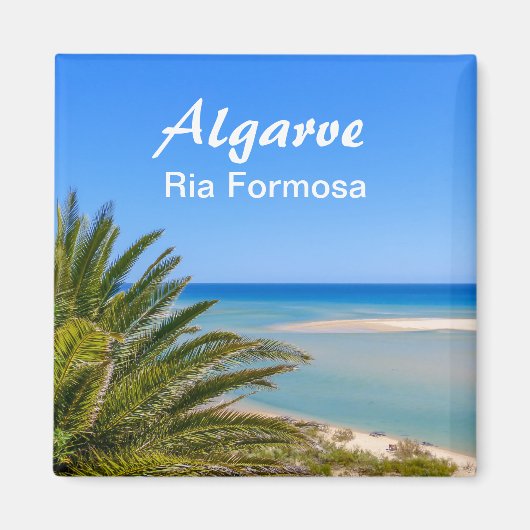 Portugal Algarve Ria Formosa Beach Souvenir Magneet (Voorkant)