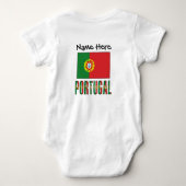 Portugal and Portuguese Flag with Your Name Romper (Achterkant)
