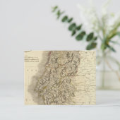 Portugal Atlas Map Briefkaart (Staand voorkant)