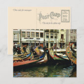 Portugal, Aveiro, traditionele vaartuigen, Briefkaart (Voorkant / Achterkant)