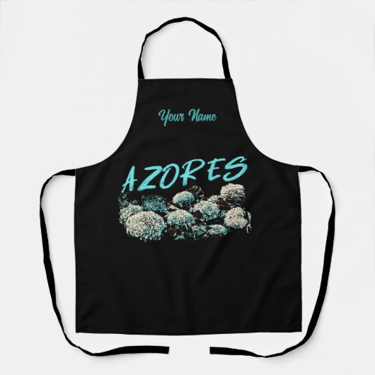 Portugal Azoren, hydrangeas Schort (Voorkant)