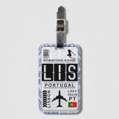 Portugal Bagagelabel (Voorkant (verticaal))