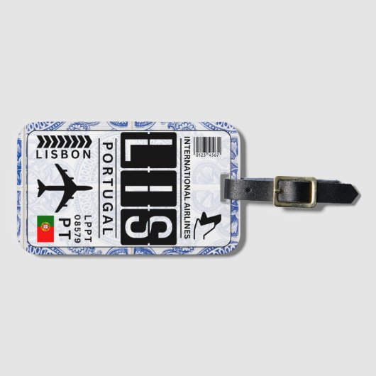 Portugal Bagagelabel (Voorkant (horizontaal))