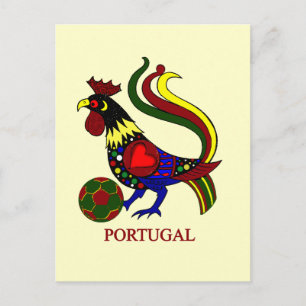 Portugal barcelos "galo" jogador de futebol briefkaart