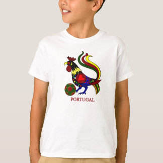 Portugal barcelos "galo" jogador de futebol t-shirt