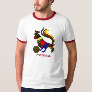 Portugal barcelos "galo" jogador de futebol t-shirt