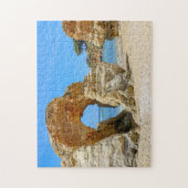 Portugal Beach with Rocks in de Algarve Legpuzzel (Verticaal)