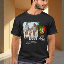 Portugal Beste Papa Tshirt, Foto, Vaderdag