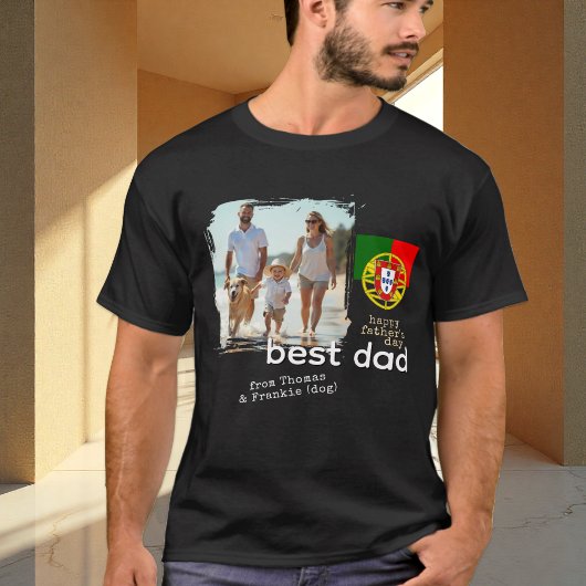 Portugal Beste Papa Tshirt, Foto, Vaderdag T-shirt