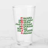Portugal Bom Dia Boa Tarde Boa Noite Bier Glas (Voorkant)