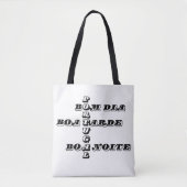 Portugal Bom Dia Boa Tarde Boa Noite Shopping Bag Tote Bag (Voorkant)