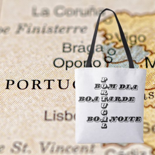 Portugal Bom Dia Boa Tarde Boa Noite Shopping Bag Tote Bag