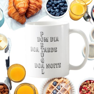 Portugal Bom Dia Boa Tarde Boa Noite White Coffee Koffiemok