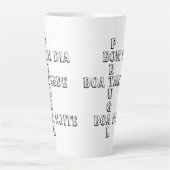 Portugal Bom Dia Boa Tarde Boa Noite White Coffee Latte Mok (Voorkant)